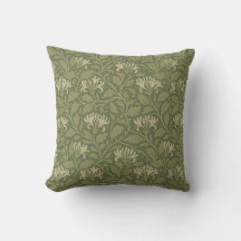 Almofada William Morris Vintage Floral Honeysuckle Green