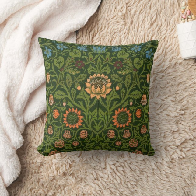 Almofada William Morris Violet e Columbine Art Rug (Cobertor)