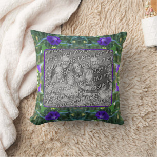 Almofada Wilning Glory Flowers Frame Adicionar Sua Foto