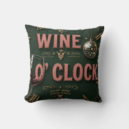 Almofada Wine O'Clock  Elegant Home Bar 
