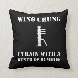 Almofada Wing Chun, treinador fictício de madeira, engraç