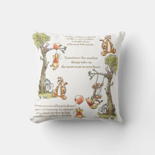 Almofada Winnie, o Travesseiro Pooh; madeira de 100 Acre