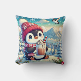 Almofada Winter Cozy Penguin
