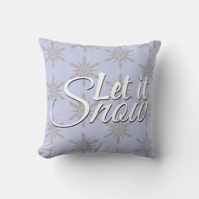 Almofada Winter Let It Snowflake (Frente)