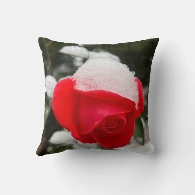 Almofada Winter Rose Throw Pillow  (Verso)