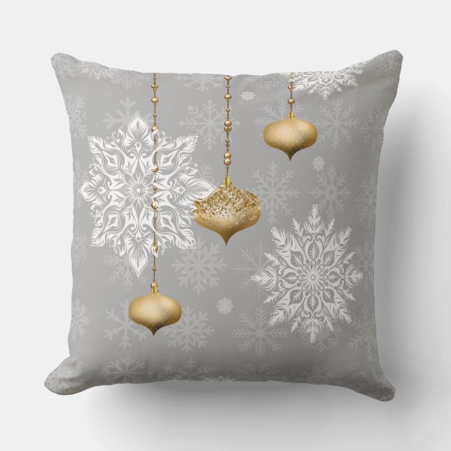 Almofada Winter Sparkle Ornament Decorative Pillow (Frente)