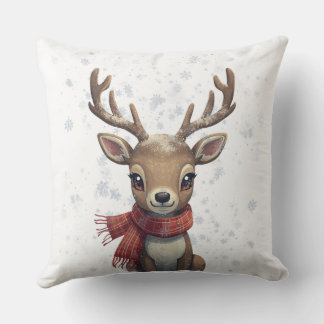 Almofada Winter Woodland Deer Pillow