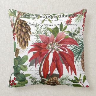 Almofada Wintergarden moderno do vintage floral
