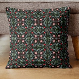 Almofada Winters Snowflakes, Poinsettias, Cardinhos