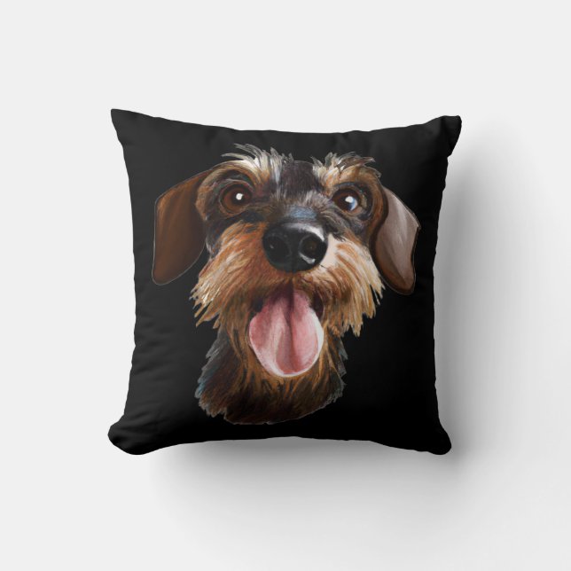 Almofada Wirehair Dachshund (Frente)