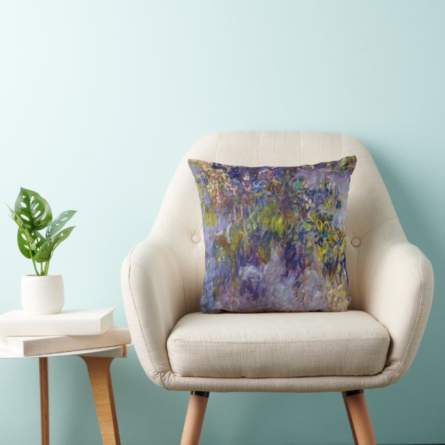 Almofada Wisteria (metade esquerda) por Claude Monet (Cadeira)