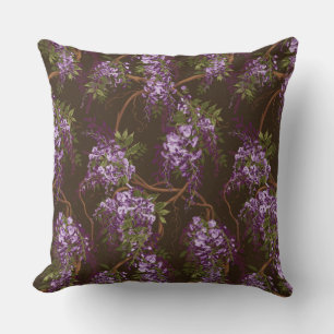 Almofada Wisteria Vine Floral Travesseiro decorativo