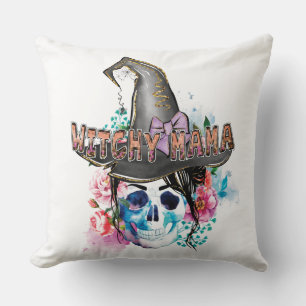 Almofada Witchy Mama, Bruxa Magia do Halloween
