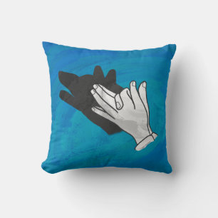 Almofada Wolf On Blue