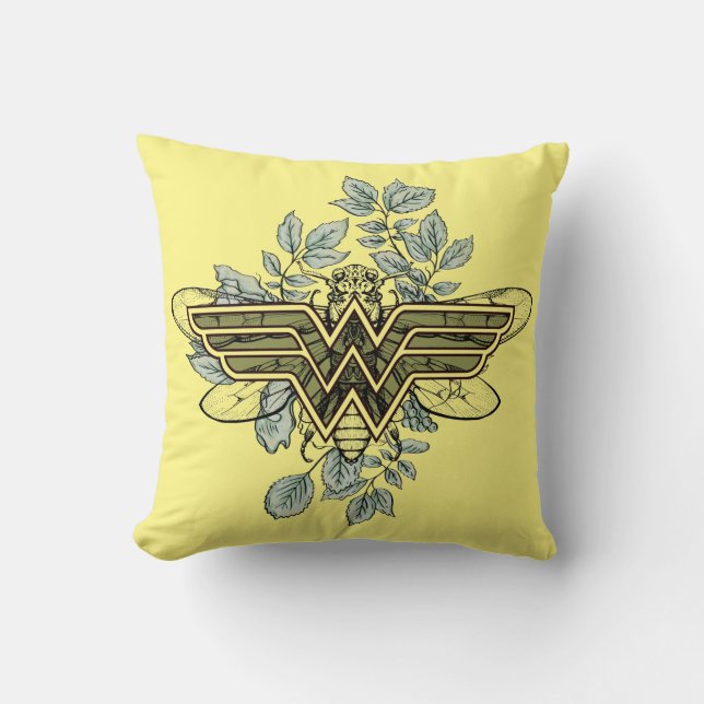 Almofada Wonder Woman Queen Bee Logo (Frente)