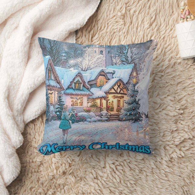 Almofada Wonderland de inverno: (Cobertor)