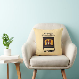 Almofada Wood Burner Stove Firewood Warm