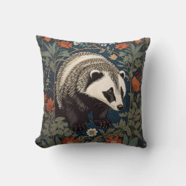 Almofada Woodland Badger William Morris Inspirou