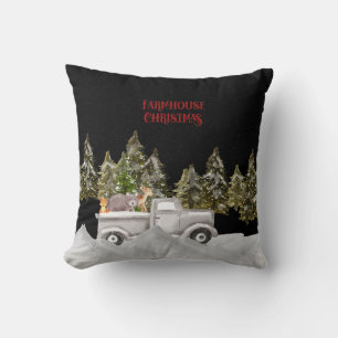 Almofada Woodland Snowfall Farmation Christmas