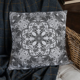 Almofada Woodland Squirrels Mandala Escolha Sua Cor