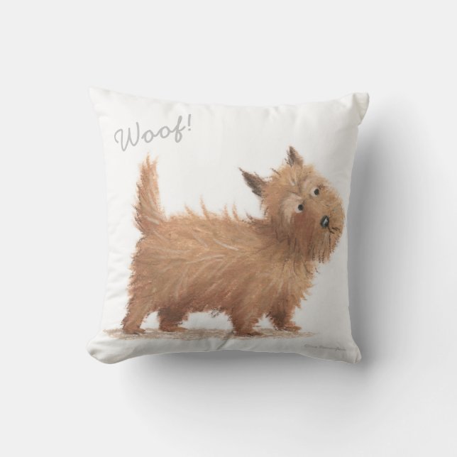 Almofada  Woof! Cushion - Scottish Dog / Cain Terrier (Frente)
