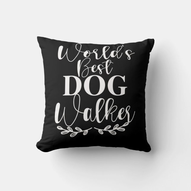ALMOFADA WORLD S BEST DOG WALKER (Frente)