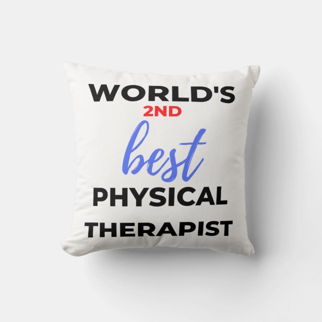 Almofada World's 2nd Best Physical Therapist 2 (Frente)