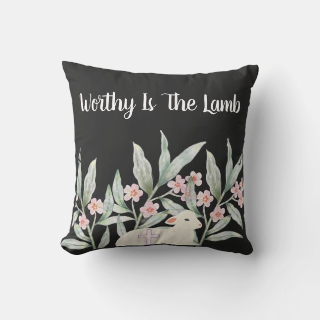 Almofada Worthy Is The Lamb Sweatshirt (Frente)