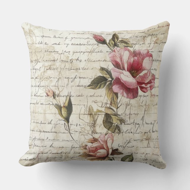 Almofada Written Roses Pillow (Frente)