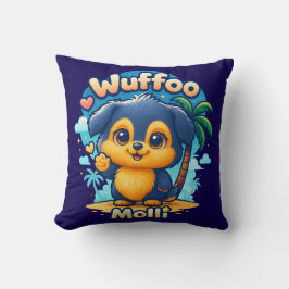 Almofada Wuffoo Molli Cachorrinho Fofo Kawaii Ilha Tropical