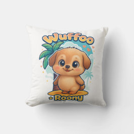 Almofada Wuffoo Roony Cachorro Fofo Kawaii Ilha Tropical