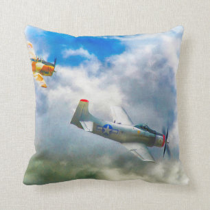 ALMOFADA WW2 AVIÕES DA FORÇA AÉREA