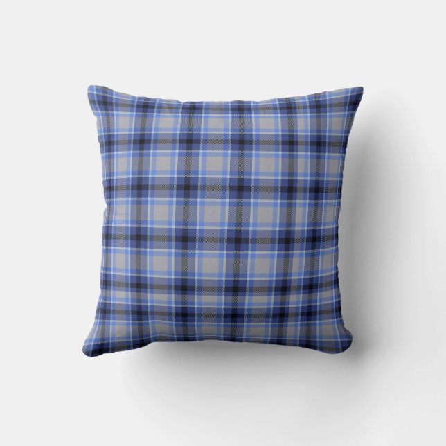 Almofada Xadrez azul HAMbyWhiteGlove (Verso)