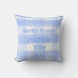 Almofada Xadrez Azul POOLSIDE VIBE