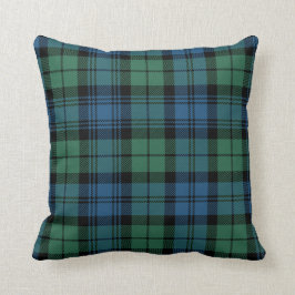 Almofada Xadrez Clan Campbell Black Green Blue Check Tartan