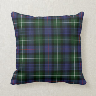 Almofada Xadrez Clan MacKenzie Purple Green Check Tartan
