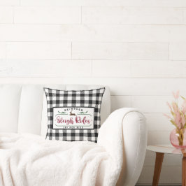 Almofada Xadrez de Buffalo Branco Preto - Rida do Leve da R