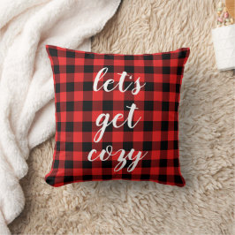 Almofada Xadrez de Buffalo Negro Vermelho | Lumberjack Pers