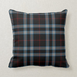 Almofada Xadrez de Tartan azul vermelha cinzenta preta