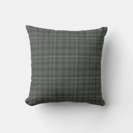 Almofada Xadrez de Tartan Verde-oliva Sotaque de Fábrica Ru