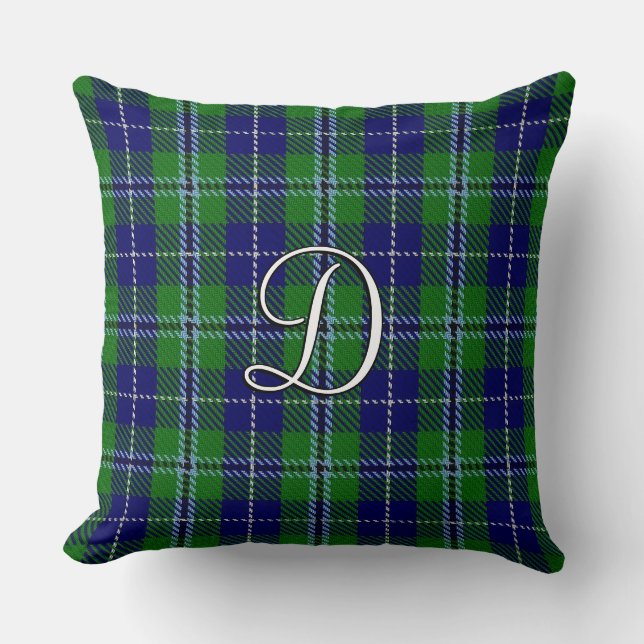 Almofada Xadrez do Scottish Home Clan Douglas Tartan (Frente)