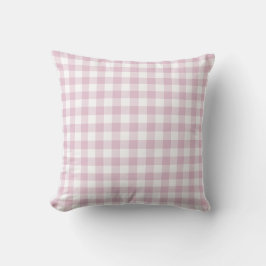 Almofada Xadrez Lilás de Gingham Macio Chalé