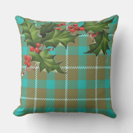 Almofada XADREZ Natal grande travesseiro decorativo exterio