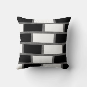 Almofada Xadrez Preto e Branco Sillitoe Tartan