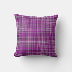 Almofada Xadrez Púrpura 14-Quadrado Travesseiro decorativo