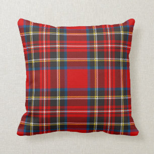 Almofada Xadrez Real Stewart Tartan Padrão Escocês