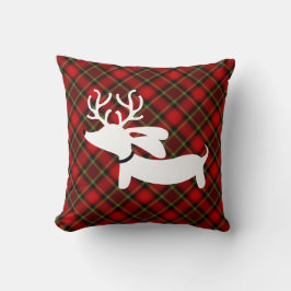 Almofada Xadrez Reindeer Dachshund