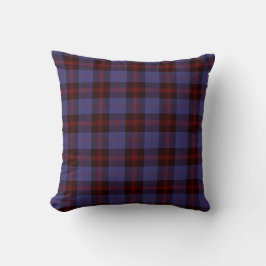 Almofada xadrez tartan azul marinho vermelho