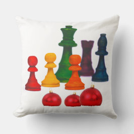 Almofada Xadrez travesseiro decorativo no Natal