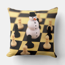 Xadrez travesseiro decorativo no Natal